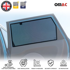 KIA SOUL Window Mesh - Rear Door - Omac - Polyester - Black - '14-'19